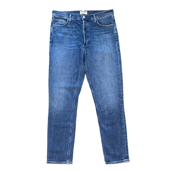 AGOLDE Nico Skinny Jeans High Rise Ankle Crop Medium Blue Denim Size 30 - Picture 2 of 10